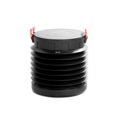 سطل دائري 25 ليتر اسود قابل للطي