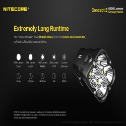 كشاف ليد Nitecore Concept 2  بقوة 6500 لومن