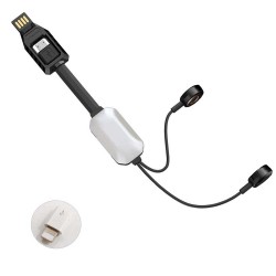 شاحن بطارية محمول مغناطيسي USB نايت كور LC10 مع بطارية احتياطية