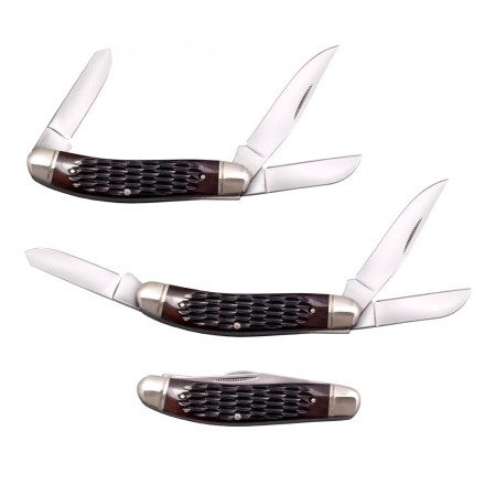 سكين كولد ستيل Cs-fl-gstkm-j جنتلمان Stockman Jigged Bone