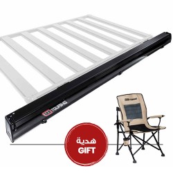 814412 - مظلة الومينيوم 2.5 متر اسود  