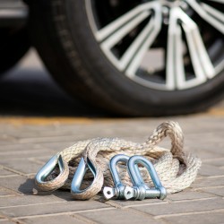 الرماية حبل سحب سيارات مع شنطة -5 متر-8 طن