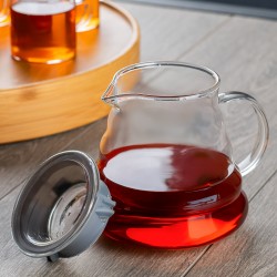إبريق قهوة زجاجي - 600 مل