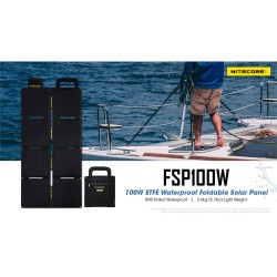 لوح شمسي قابل للطي بقدرة 100 واط  NC-FSP100W - ماركة  نايت كور 