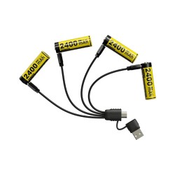 بطارية قبل للشحن بمنفذ  2400mAh - USB-C  2400mAh- ماركة نايتكور 
