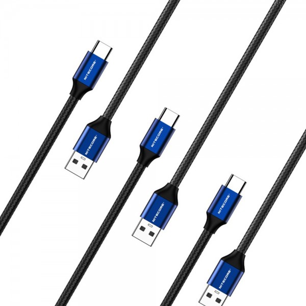 سلك شحن UAC20 تايب سي 2.0 Nylon  - ماركة نايتكور