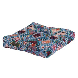 الرماية - وسادة كرسي قماش تراثي ومسند أرضي ملون (40×40×10) سم