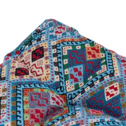 الرماية - وسادة كرسي قماش تراثي ومسند أرضي ملون (40×40×10) سم