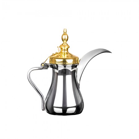 الرماية - دلة ستانلس ستيل - فضي و ذهبي