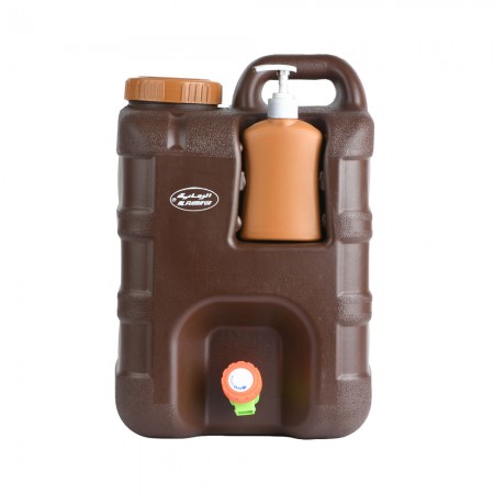 خزان مياه بسعة 20 لتر مع موزع صابون قابل للإزالة - ماركة الر..