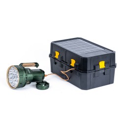  كشاف ليد  يدوي بطاقة شمسية - 1000لومن -48000 لومن