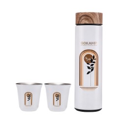 جوكامب - حافظة مع كوبين - 480 مل 