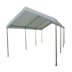 مظلة ألومنيوم خارجية - أبيض