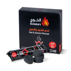 الخوي - فحم بخور كبير 45 مم - 40 قرص 