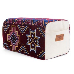 الرماية - تكاية بر أحمر مع أبيض مقاس (45×22×22) سم 