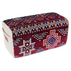 الرماية - تكاية بر أحمر مع أبيض مقاس (45×22×22) سم 