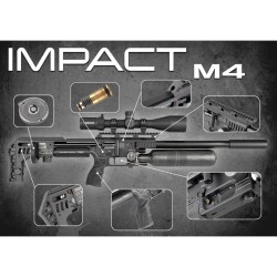 بندقية اف اكس امباكت M4 عيار 0.25 سنايبر  أسود | دقة وقوة احترافية