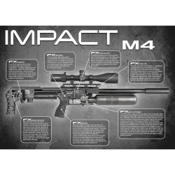 بندقية اف اكس امباكت M4 عيار 0.25 سنايبر نحاسي | دقة وقوة احترافية