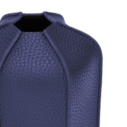 الرماية - حامي عبوة غاز - غطاء جلد صناعي أزرق داكن