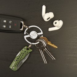 نايت آيز - مشبك مفاتيح  ميداليون | كارابينر دائري من الفولاذ