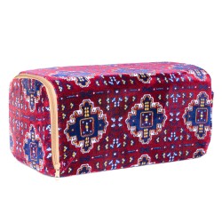 الرماية - تكاية تراثية عنابي مقاس (24×24×50)سم - طراز شعبي مريح