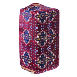 الرماية - تكاية تراثية عنابي مقاس (24×24×50)سم - طراز شعبي مريح