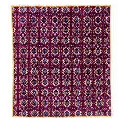 الرماية - جلسة بر تراثية مبطنة (200×160) - سماكة 4 سم عنابي مع شنطة