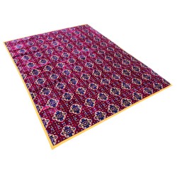 الرماية - جلسة بر تراثية مبطنة (200×160) - سماكة 4 سم عنابي مع شنطة