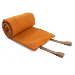 جلسة بر تراثية مبطنة (200×80)سم - سماكة 4 سم مقلم أبيض وأحمر