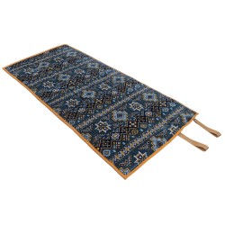 الرماية - فرشة (مدة) بر تراثية لون أزرق مقاس (220×100) سم