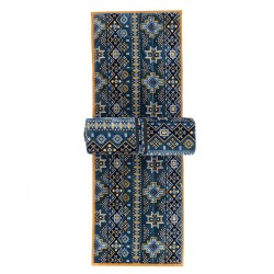 الرماية - طقم مدة مع 2 مركا رصاصي مخمل سعودي مقاس 70×200 سم  